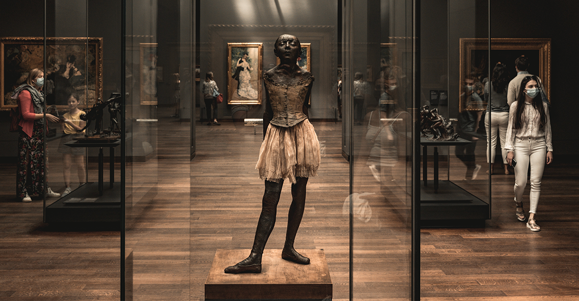 Museum with Degas Sculpture