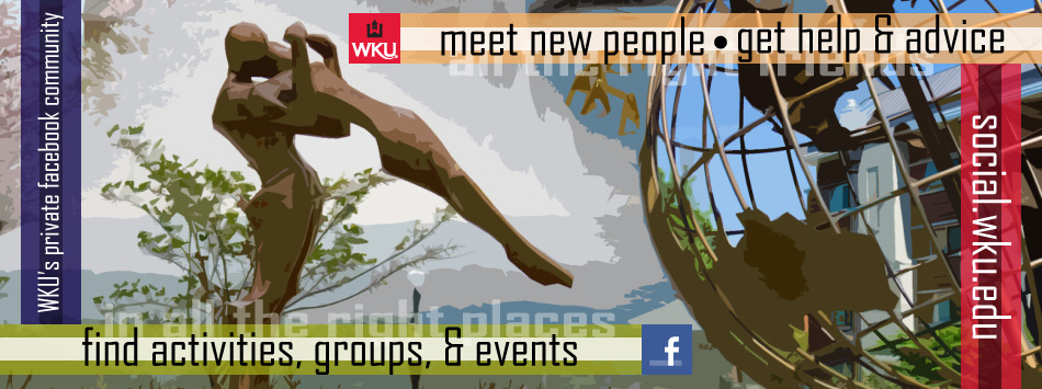 Coming to WKU in the Fall? Join our private social community on Facebook. Join WKU on Facebook app today to start connecting with your new classmates!