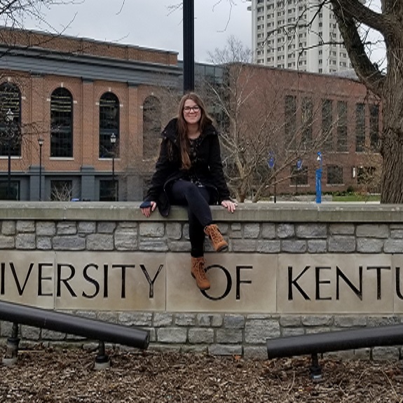 Photo of WKU graduate Sarah Stasel at the University of Kentucky.