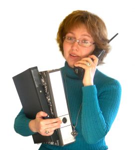 woman on phone