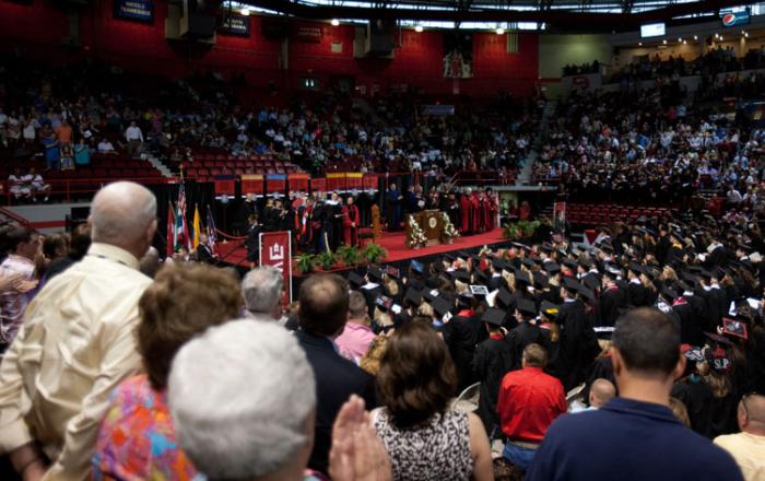 commencement stage