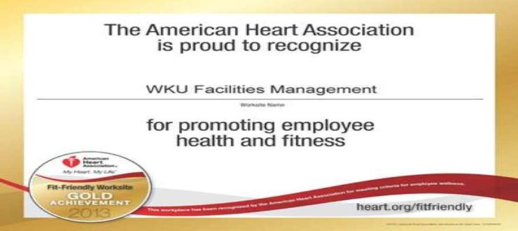 Gold Fit and Friendly Worksite