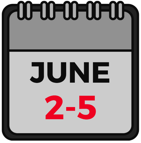 Camp Dates are June 2-5