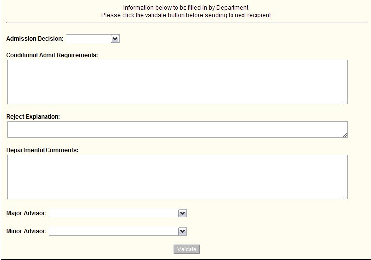 Admission Decision