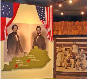 Photo of Civil War exhibit entrance