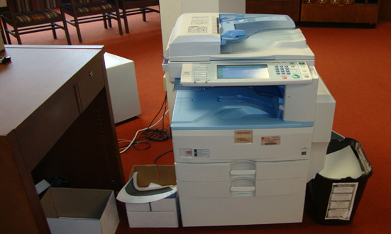 Photocopier in Harrison-Baird Reading Room Photocopier in Harrison-Baird Reading Room