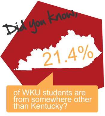 Did you know, that 21.4% of students come from out of state?