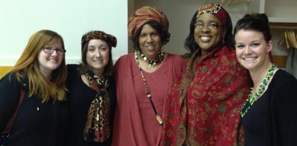 GSSW picture GSSW Members Sarah Arnold, Jocelyn Baldor, Dr. Saundra Starts, Dr. Tina Peterson