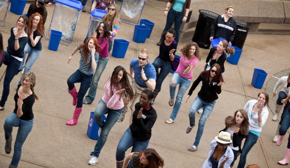 Recycling Flash Mob 4.22.2011 Recycling Flash Mob 4.22.2011