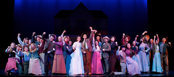 Students perform in Oklahoma!