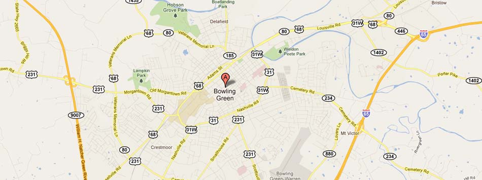 #caption1 Map of Bowling Green, KY