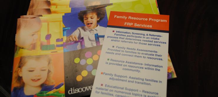 Brochure insert for the Family Resource Program