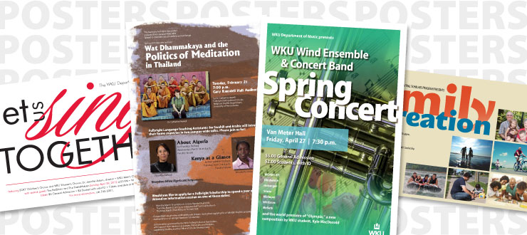 Posters designed by WKU Publications