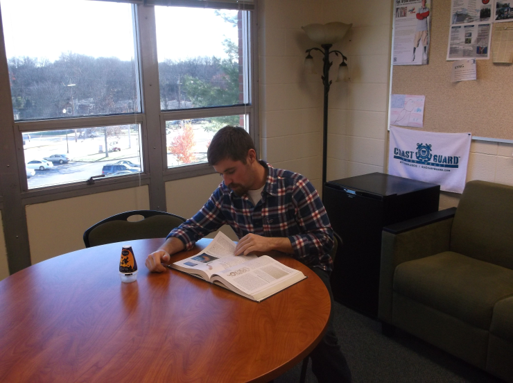 Military Student Studying Military Student Studying