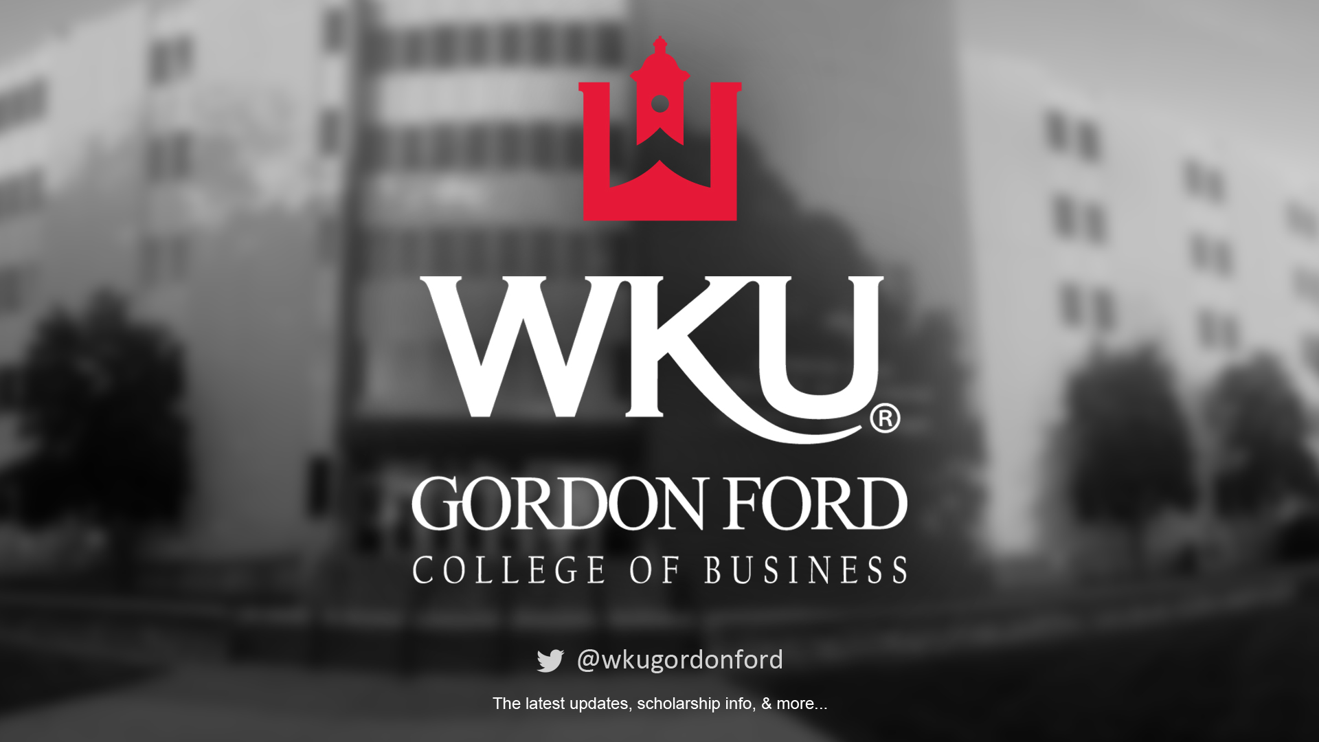 Follow us @wkugordonford for updates and more.