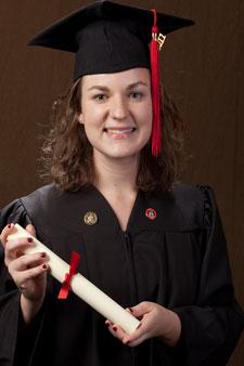 WKU Student with Bookend Pins student with pin bookends
