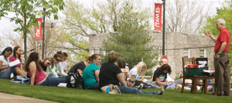 Teachning on the Lawn