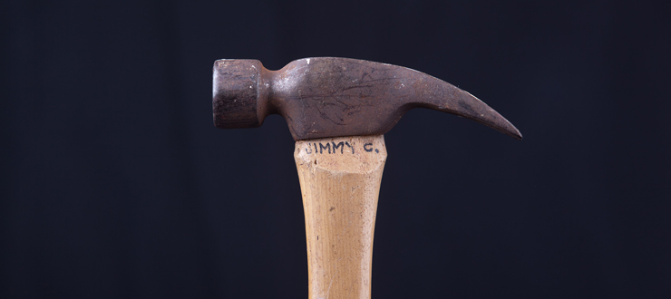 #caption3 This hammer was used by President Jimmy Carter while building houses for Habitat for Humanity.