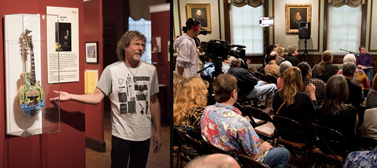 #caption7 Sam Bush unveils Mandolin