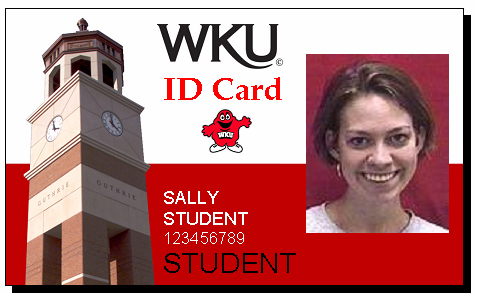 WKU ID Card photo of ID card
