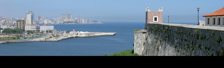 #caption1 View of Havana harbor from La Cabaña fort