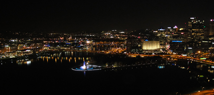 #caption1 Pittsburg at Night