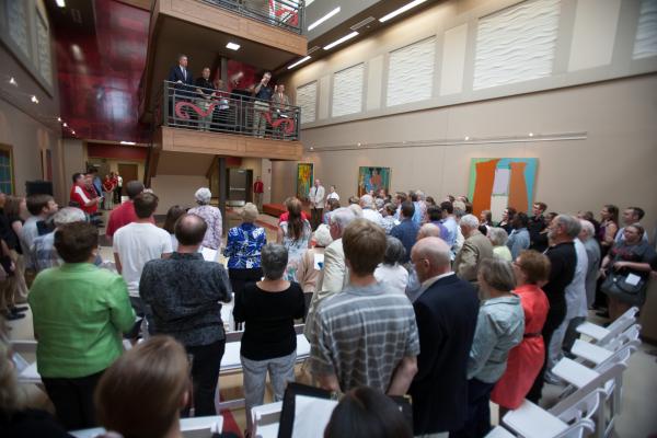 music hall dedication