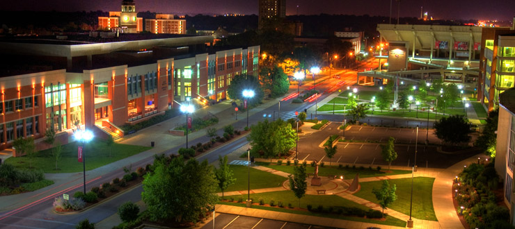 Image of WKU Campus at night