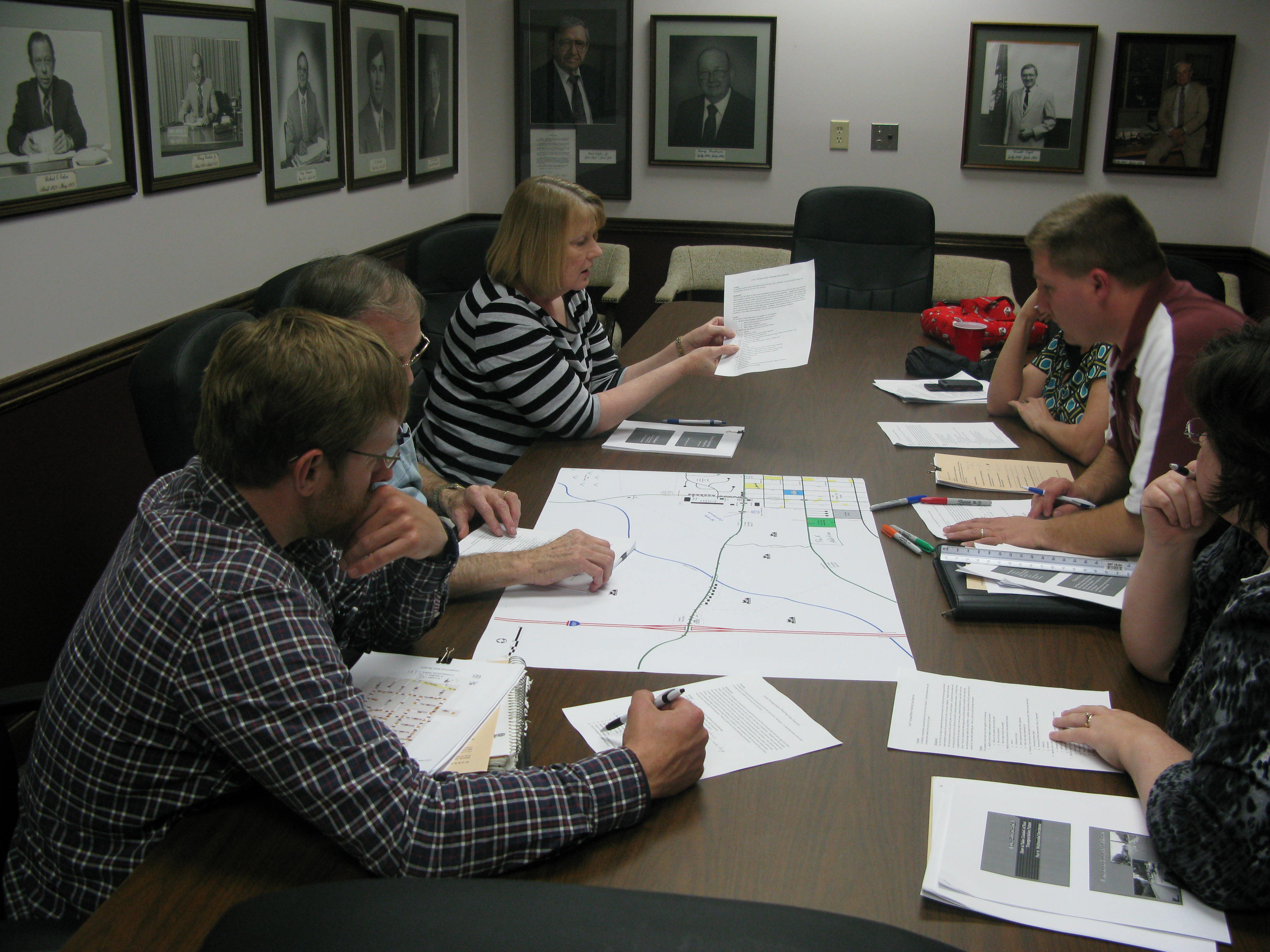 Planning and zoning officials from the ten county BRADD region received training on transportation planning issues at the BRADD offices in March. The interactive workshop was co-sponsored by the Center for Local Governments.