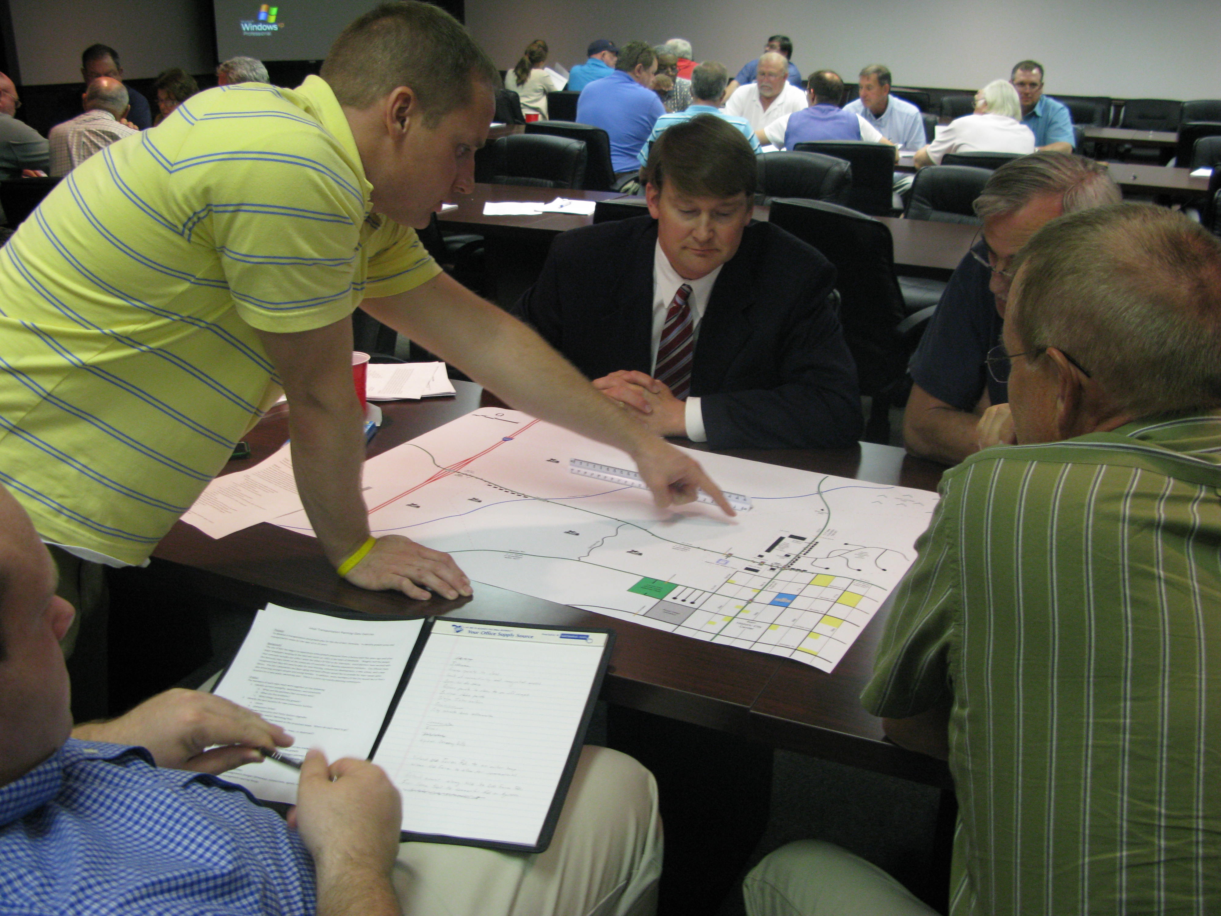 Planning and zoning officials from the ten county BRADD region received training on transportation planning issues at the BRADD offices in March. The interactive workshop was co-sponsored by the Center for Local Governments.