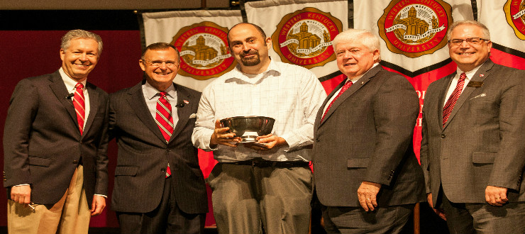 #caption1 Dr. Timothy Rich receives University Research/Creativity Award.