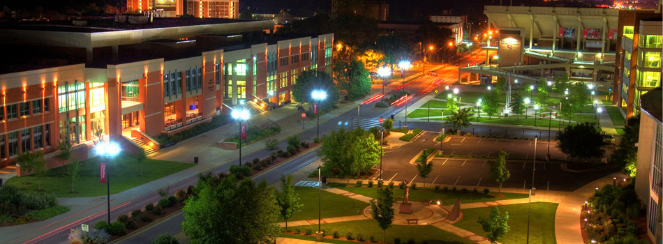 WKU 's Campus at Night