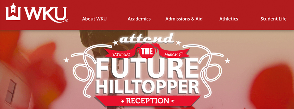 #caption10 A new WKU.edu homepage redesign debuted in January 2016 - a partnership betweeen WKU Public Affairs and WKU Information Technology.