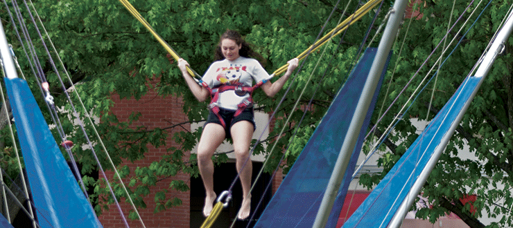 Bungy trampoline