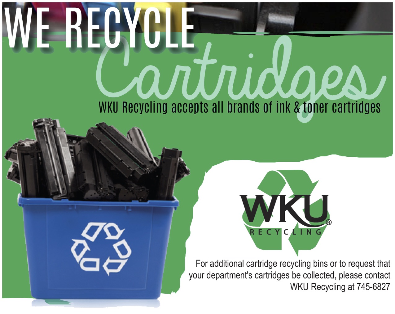 We recycle cartridges! Cartridge Recycling