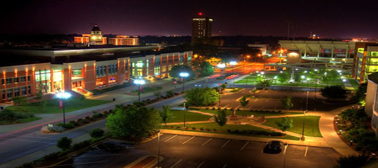 Lower Campus at Night