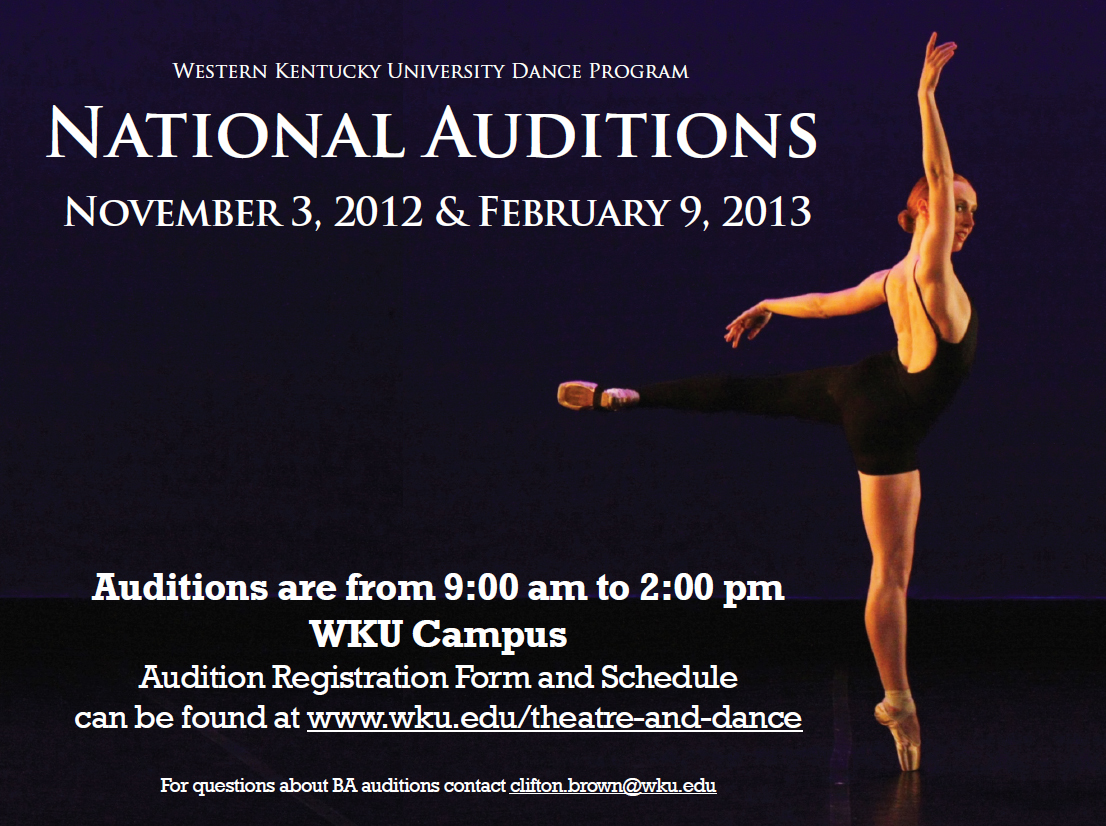Dance Auditions Flyer Dance Auditions Flyer