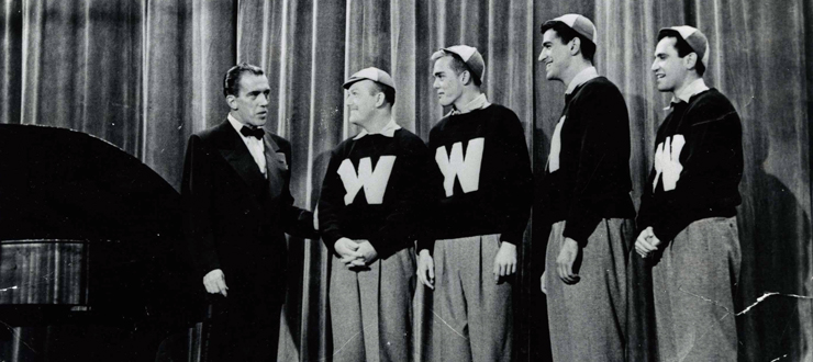#caption5 The Hilltopper's national television debut, Ed Sullivan's "Toast of the Town," Oct. 26, 1952