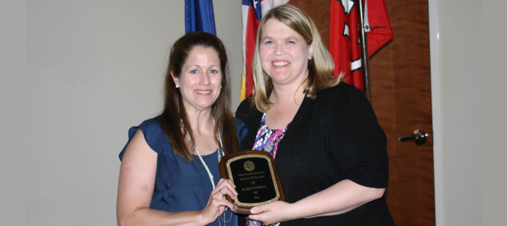 #caption3 VUB's 2015 Student of the Year, Karyn O'Neal