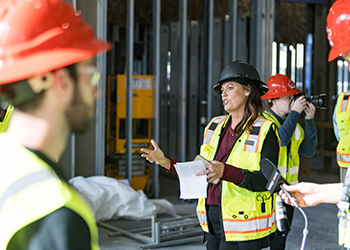 mid-construction walk through