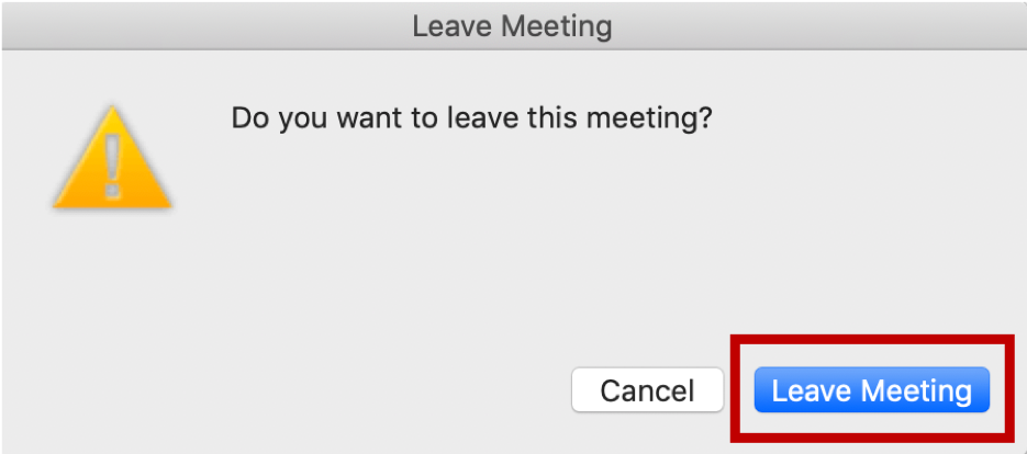 Leave Meeting