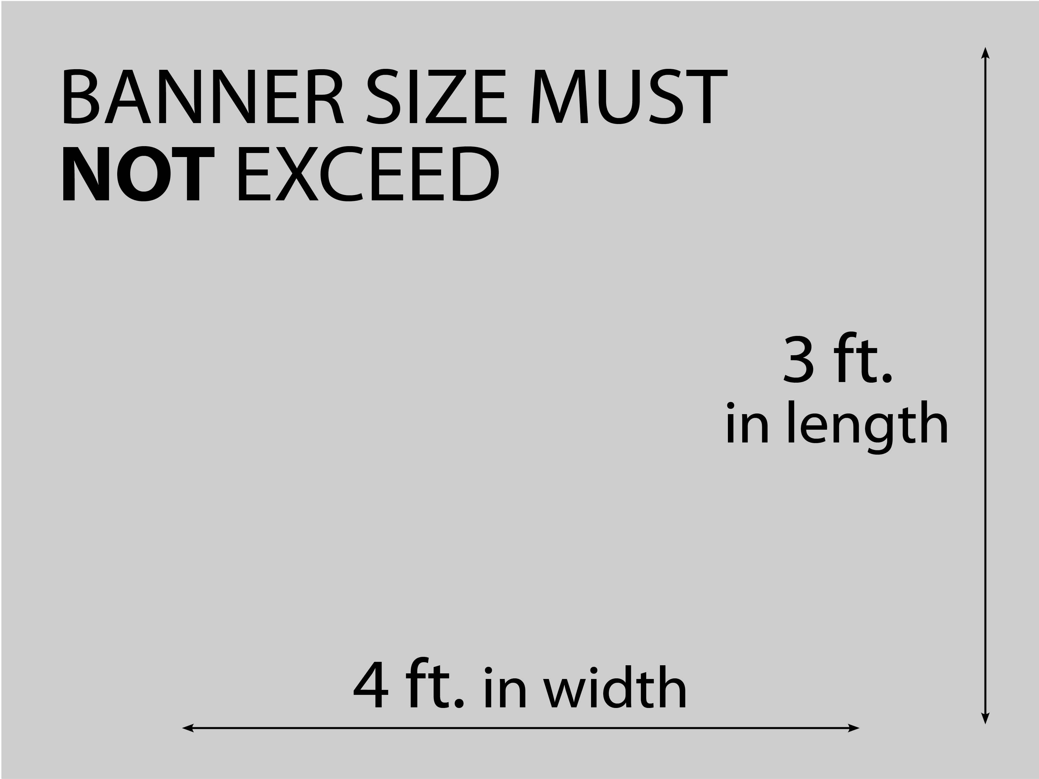 Image of the Acceptable Banner Sizes