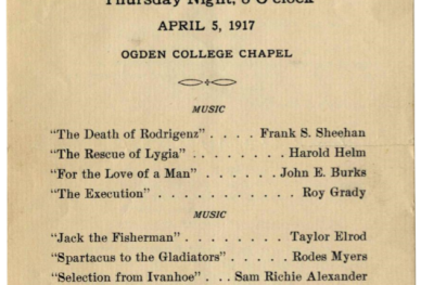 Program for the 1917 Robinson Declamation