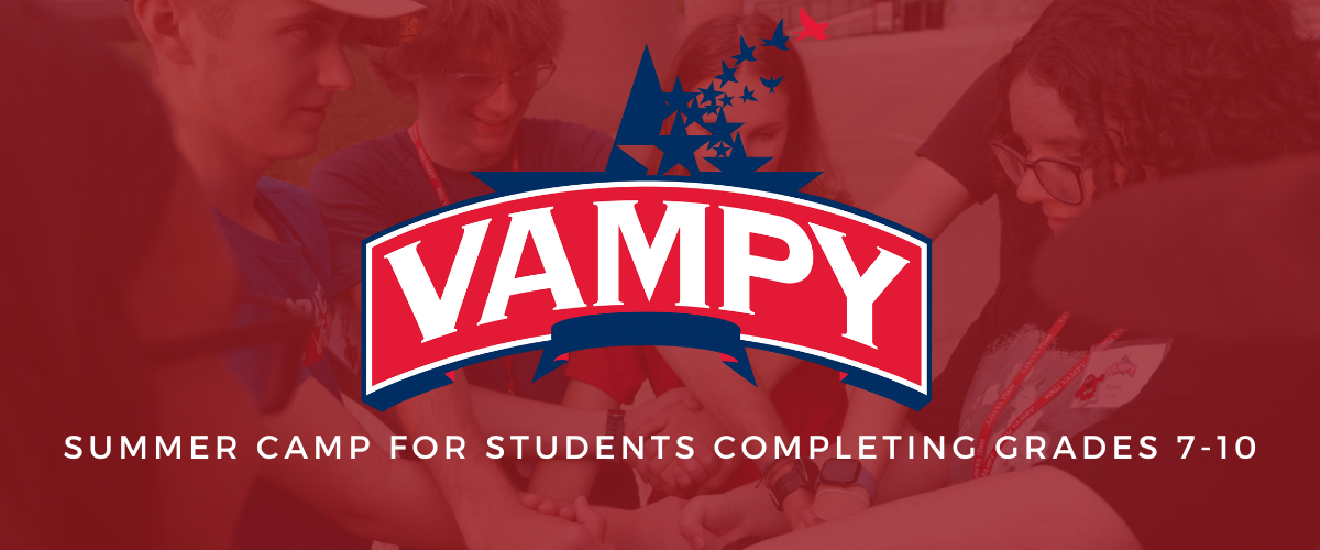 vampy graphic for students completing grades 7-10