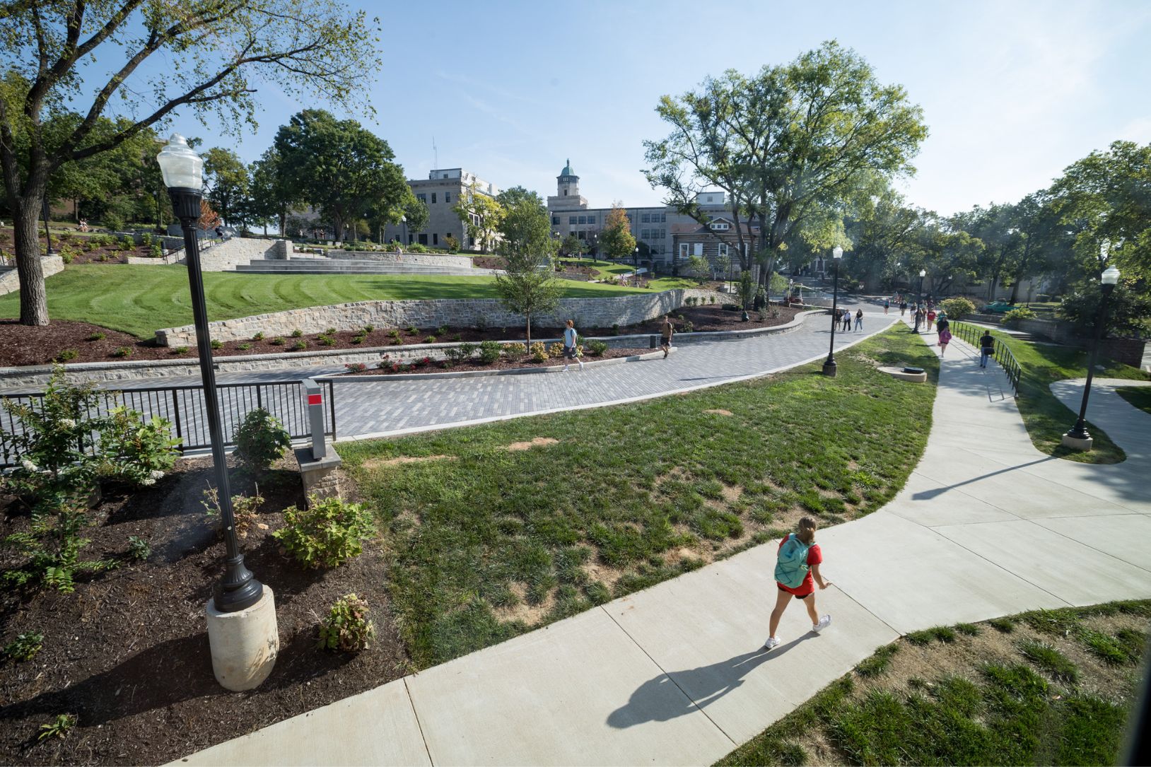 student walking wku