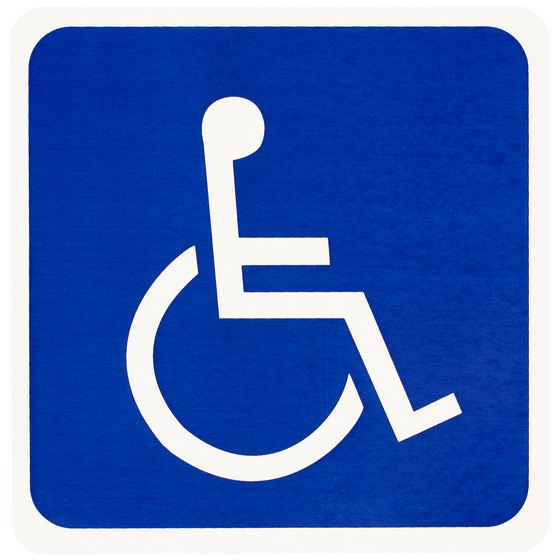 Icon representing handicapped Parking