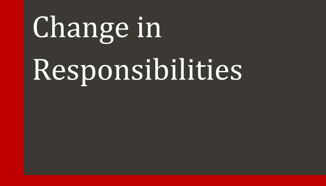 Change in Responsibilities Image