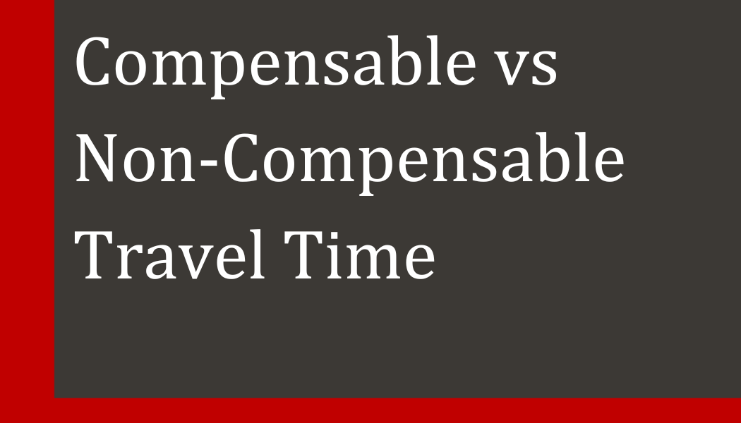 Comp vs Non-Comp Travel Time