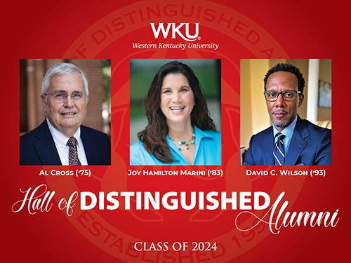 3 to join WKU's Hall of Distinguished Alumni during Homecoming 2024