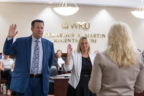 WKU Board swears in new members, approves honorific namings